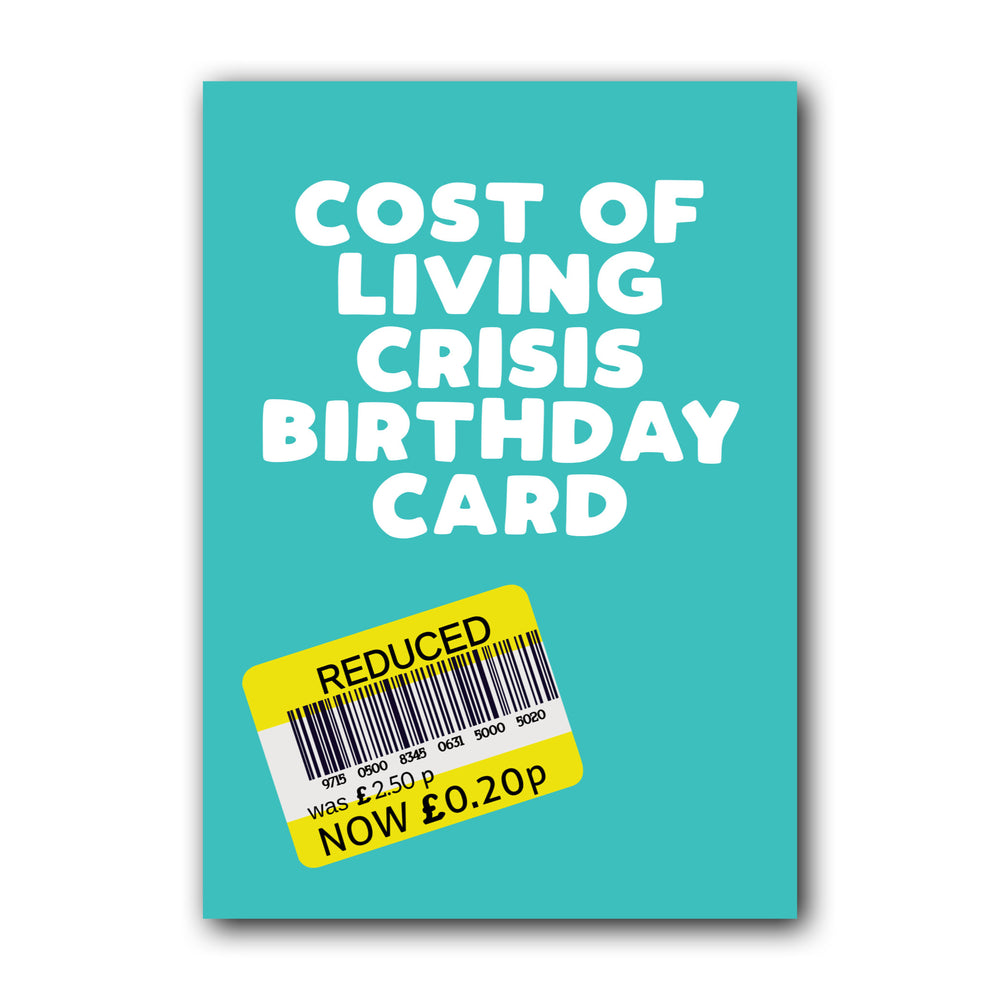 Cost Aqua Birthday Card #1 image